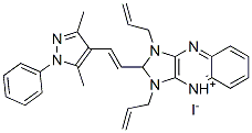 CAS#: 23427-51-2, 1,3-Diallyl-2-[2-(3,5-Dimethyl-1-Phenyl-1H-Pyrazol-4-Yl)Vinyl]-1H-Imidazo[4,5-b]Quinoxalinium Iodide