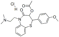 CAS#: 23515-59-5, 3-Acetoxy-5-[2-(Dimethylamino)Ethyl]-2,3-Dihydro-2-(4-Methoxyphenyl)-1,5-Benzothiazepin-4(5H)-One Monohydrochloride