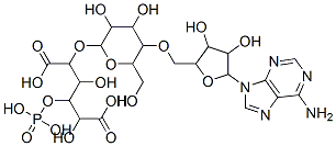 CAS#: 23526-02-5, 2-[5-[[5-(6-Aminopurin-9-Yl)-3,4-Dihydroxy-Oxolan-2-Yl]Methoxy]-3,4-Dihydroxy-6-(Hydroxymethyl)Oxan-2-Yl]Oxy-3,5-Dihydroxy-4-Phosphonooxy-Hexanedioic Acid
