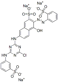 CAS#: 23532-29-8, Trisodium 7-[[4-Chloro-6-[(3-Sulphonatophenyl)Amino]-1,3,5-Triazin-2-Yl]Amino]-4-Hydroxy-3-[(2-Sulphonatophenyl)Azo]Naphthalene-2-Sulphonate