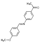 CAS 登录号：23596-02-3， 1-{4-[(E)-(4-甲氧基苄亚基)氨基]苯基}乙酮