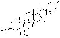 CAS#: 23656-00-0, (25R)-3beta-Amino-5alpha-Spirostan-6alpha-Ol
