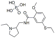 CAS 登录号：23694-15-7， N-[(1-乙基吡咯烷-2-基)甲基]-5-(乙硫基)-2-甲氧基苯甲酰胺磷酸盐