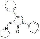 CAS#: 23711-44-6, 2,5-Diphenyl-4-(1-Pyrrolidinylmethylene)-2H-Pyrazol-3(4H)-One