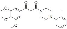 CAS 登录号：23776-31-0， 1-(邻甲苯基)-4-[3-(3,4,5-三甲氧基苯基)-1,3-二氧代丙基]哌嗪