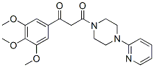 CAS 登录号：23776-34-3， 1-(2-吡啶基)-4-[3-(3,4,5-三甲氧基苯基)-1,3-二氧代丙基]哌嗪