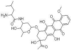 CAS 登录号:23828-86-6, N-亮氨酰柔红霉素