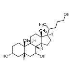 CAS 登录号：23848-46-6， (3alpha,5beta,7alpha)-胆烷e-3,7,24-三醇