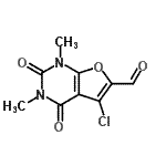 CAS#: 238753-40-7, 5-Chloro-1,3-Dimethyl-2,4-Dioxo-1,2,3,4-Tetrahydrofuro[2,3-d]Pyrimidine-6-Carbaldehyde
