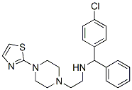 CAS 登录号：23892-32-2， N-[(4-氯苯基)苯基甲基]-4-(2-噻唑基)-1-哌嗪乙胺