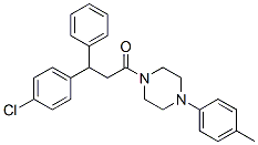 CAS 登录号：23904-72-5， 3-(4-氯苯基)-3-苯基-1-[4-(对甲苯基)-1-哌嗪基]-1-丙酮