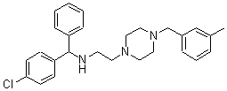 CAS#: 23905-13-7, 1-[2-[(4-Chloro-alpha-Phenylbenzyl)Amino]Ethyl]-4-(3-Methylphenylmethyl)Piperazine