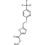 CAS#: 239107-28-9, Methyl 5-({[5-(Trifluoromethyl)-2-Pyridinyl]Sulfanyl}Methyl)-2-Furoate