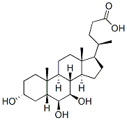 CAS 登录号:2393-59-1, (3a,5b,6b,7b)-3,6,7-三羟基-胆烷-24-酸