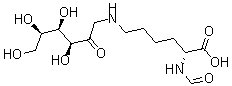 CAS 登录号：23931-59-1， alpha-N-甲酰基-(epsilon-N-1-脱氧-1-果糖基)-L-赖氨酸