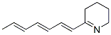 CAS 登录号：23943-03-5， 2-[(1E,3E,5E)-庚-1,3,5-三烯基]-3,4,5,6-四氢吡啶