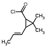 CAS#: 240494-65-9, 2,2-Dimethyl-3-[(1E)-1-Propen-1-Yl]Cyclopropanecarbonyl Chloride