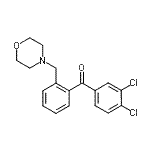CAS#: 24088-69-5, (3,4-Dichlorophenyl)[2-(4-Morpholinylmethyl)Phenyl]Methanone