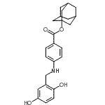 CAS 登录号：241127-58-2， 金刚烷-1-基4-[(2,5-二羟基苄基)氨基]苯甲酸酯