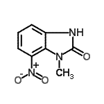 CAS 登录号：24133-87-7， 1-甲基-7-硝基-1,3-二氢-2H-苯并咪唑-2-酮