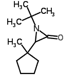CAS#: 24161-48-6, 3-(1-Methylcyclopentyl)-1-(2-Methyl-2-Propanyl)-2-Aziridinone