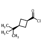 CAS#: 24165-52-4, cis-3-(2-Methyl-2-Propanyl)Cyclobutanecarbonyl Chloride