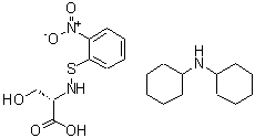CAS 登录号：2418-89-5， N-[(2-硝基苯基)硫基]-L-丝氨酸 N-环己基环己胺盐(1:1)