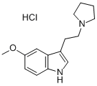 CAS#: 2426-65-5, 5-Methoxy-3-(2-Pyrrolidin-1-Ium-1-Ylethyl)-1H-Indole Chloride