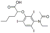 CAS 登录号：24340-20-3， 2-[[3-(N-乙基乙酰氨基)-2,4,6-三碘苯基]氧基]己酸