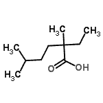 CAS 登录号：24353-79-5， 2-乙基-2,5-二甲基己酸