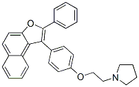 CAS#: 24365-61-5, 1-[2-[4-(2-Phenylnaphtho[2,1-b]Furan-1-Yl)Phenoxy]Ethyl]Pyrrolidine