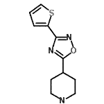 CAS#: 244272-35-3, 4-[3-(2-Thienyl)-1,2,4-Oxadiazol-5-Yl]Piperidine