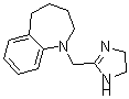 CAS 登录号：24483-78-1， 1-(2-咪唑啉-2-基甲基)-2,3,4,5-四氢-1H-1-苯并氮杂卓