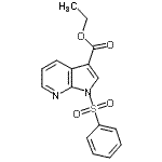 CAS 登录号：245064-82-8， 乙基1-(苯磺酰基)-1H-吡咯并[2,3-b]吡啶-3-羧酸酯