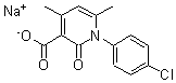 CAS#: 24522-24-5, Sodium 1-(4-chlorophenyl)-1,2-dihydro-4,6-dimethyl-2-oxonicotinate