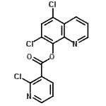CAS#: 246147-23-9, 5,7-Dichloro-8-Quinolinyl 2-Chloronicotinate