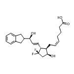 CAS#: 246246-19-5, (5Z)-7-{(1R,2R,3S,5S)-2-[(1E,3R)-3-(2,3-Dihydro-1H-Inden-2-Yl)-3-Hydroxy-1-Propen-1-Yl]-3-Fluoro-5-Hydroxycyclopentyl}-5-Heptenoic Acid