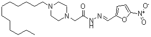 CAS#: 24632-53-9, N'-[(5-Nitrofuran-2-Yl)Methylene]-4-Dodecyl-1-Piperazineacetic Acid Hydrazide