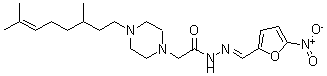 CAS#: 24637-26-1, N'-[(5-Nitrofuran-2-Yl)Methylene]-4-(3,7-Dimethyl-6-Octenyl)-1-Piperazineacetic Acid Hydrazide