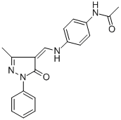 CAS#: 24664-51-5, 4'-[[(3-Methyl-5-Oxo-1-Phenyl-2-Pyrazolin-4-Ylidene)Methyl]Amino]Acetanilide