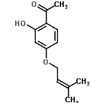 CAS#: 24672-83-1, 1-{2-Hydroxy-4-[(3-Methyl-2-Buten-1-Yl)Oxy]Phenyl}Ethanone