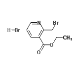 CAS 登录号：24737-70-0， 乙基2-(溴甲基)烟酸酯氢溴酸盐(1:1)