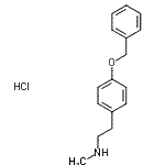 CAS#: 24958-41-6, 2-[4-(Benzyloxy)Phenyl]-N-Methylethanamine Hydrochloride (1:1)