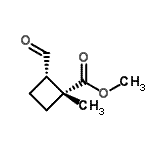 CAS 登录号：249930-56-1， 甲基(1R,2S)-2-甲酰基-1-甲基环丁烷羧酸酯