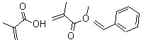 CAS 登录号:25035-81-8, 甲基丙烯酸与苯乙烯和甲基丙烯酸甲酯聚合物