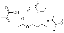 CAS#: 25035-88-5, 2-Methyl-2-Propenoic Acid Polymer With Butyl 2-Propenoate, Ethyl 2-Propenoate And Methyl 2-Methyl-2-Propenoate