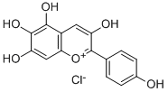 CAS#: 25041-66-1, 3,5,6,7-Tetrahydroxy-2-(4-hydroxyphenyl)-1-Benzopyrylium chloride