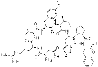 CAS 登录号：25061-69-2， 4-(O-甲基-L-酪氨酸)-5-L-异亮氨酸-血管紧张素 II
