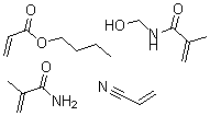 CAS 登录号：25068-04-6， 2-丙烯酸丁酯与 N-(羟基甲基)-2-甲基-2-丙烯酰胺, 2-甲基-2-丙烯酰胺和 2-丙烯腈的聚合物
