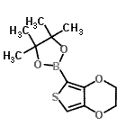 CAS 登录号：250726-93-3， 5-(4,4,5,5-四甲基-1,3,2-二氧杂环戊硼烷-2-基)-2,3-二氢噻吩并[3,4-b][1,4]二恶英
